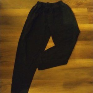 LIXIN Los Angeles Black Elastic Waist Comfy Pant Size Large